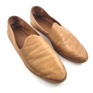 VINCE Malia almond toe espadrille slip on loafer